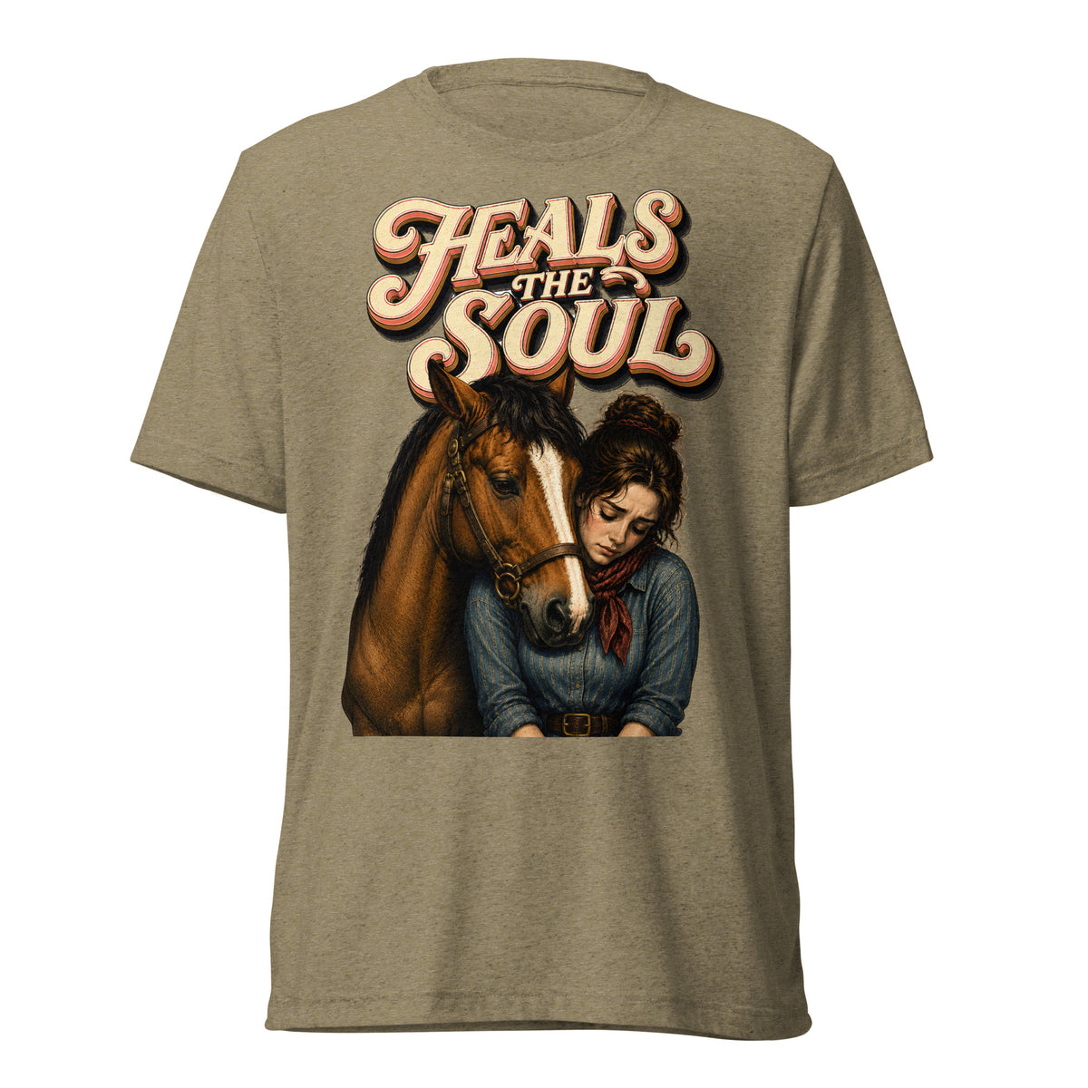 Heals The Soul Horse Short Sleeve Tee - Horse Lovers Edition by printfluence.net