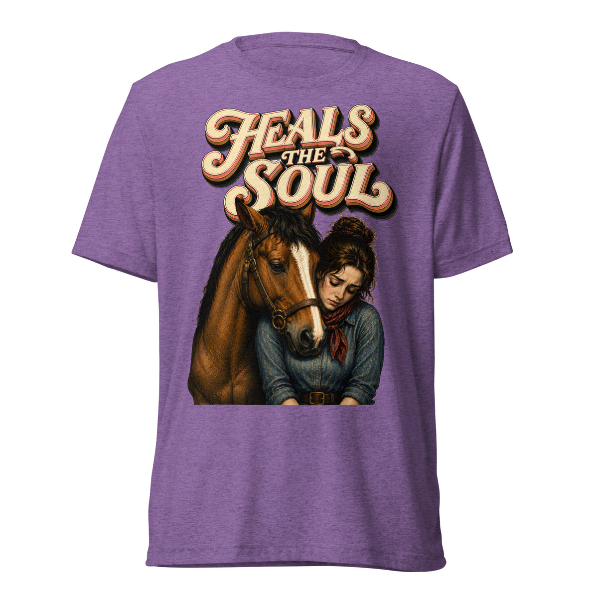 Heals The Soul Horse Short Sleeve Tee - Horse Lovers Edition by printfluence.net