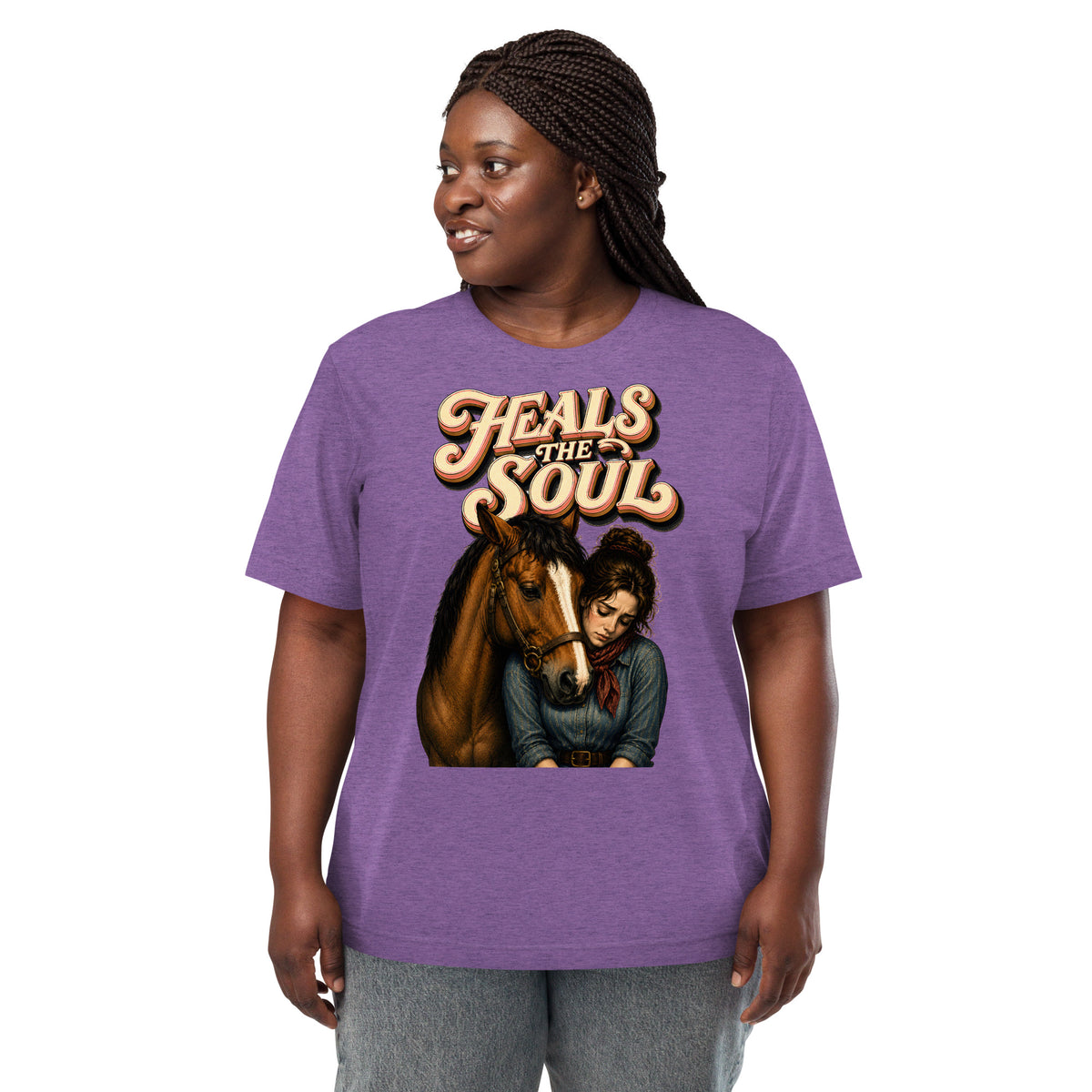 Heals The Soul Horse Short Sleeve Tee - Horse Lovers Edition by printfluence.net