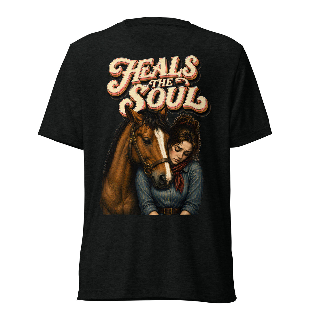 Heals The Soul Horse Short Sleeve Tee - Horse Lovers Edition by printfluence.net