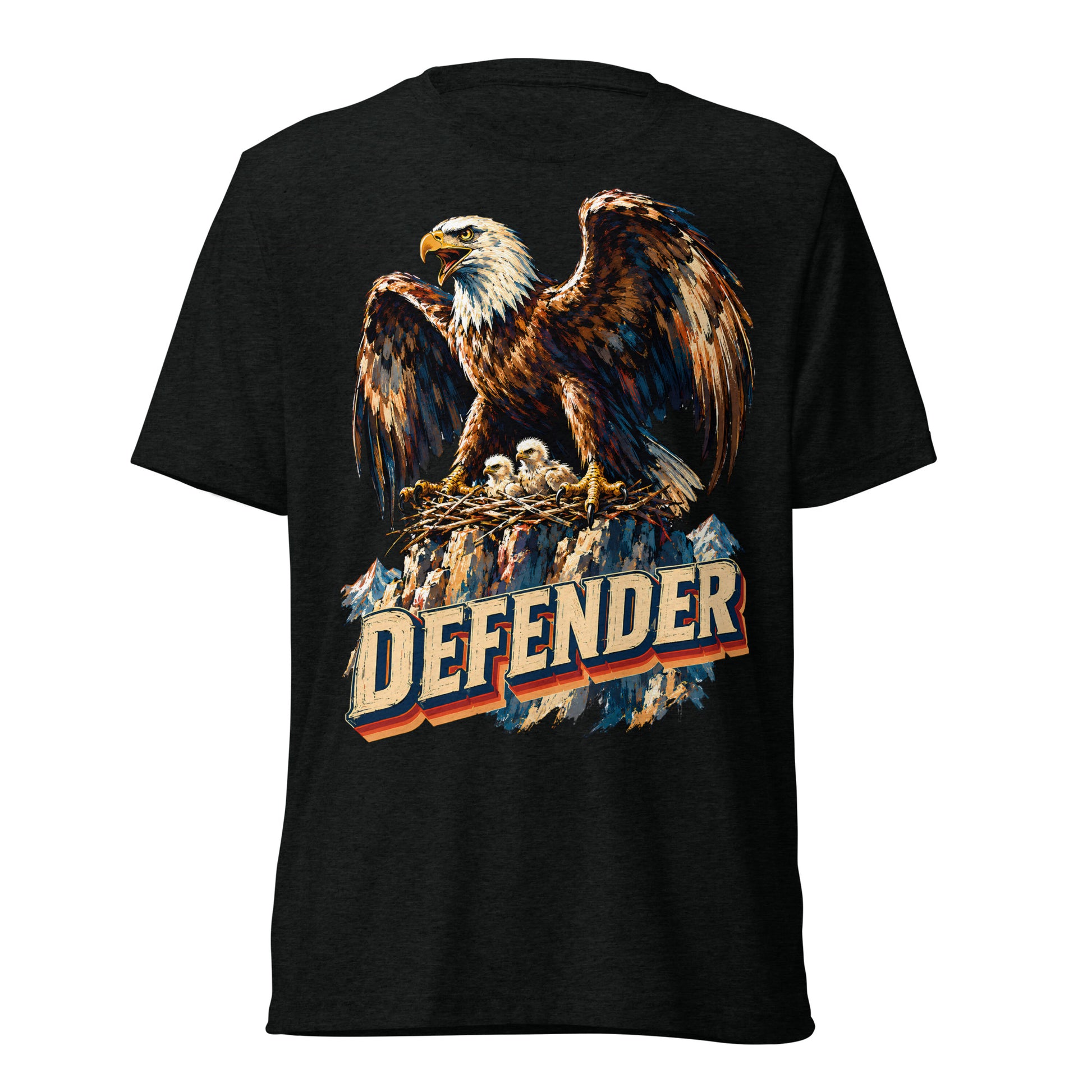 Eagle Lovers Defender Nest Vintage Short Sleeve Tee T-6 by printfluence.net
