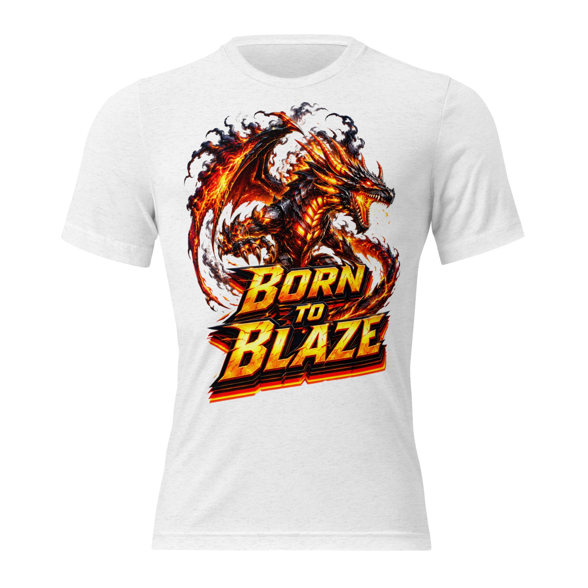 Short sleeve t-shirt - Volcanic Lava Dragon - Born to Blaze Premium Graphic Design by printfluence.net