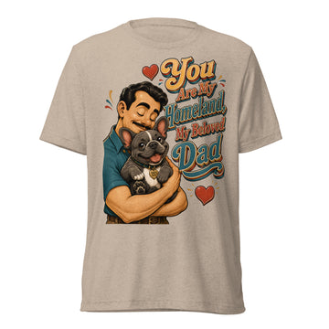French Bulldog Dad Homeland Retro T-Shirt by printfluence.net