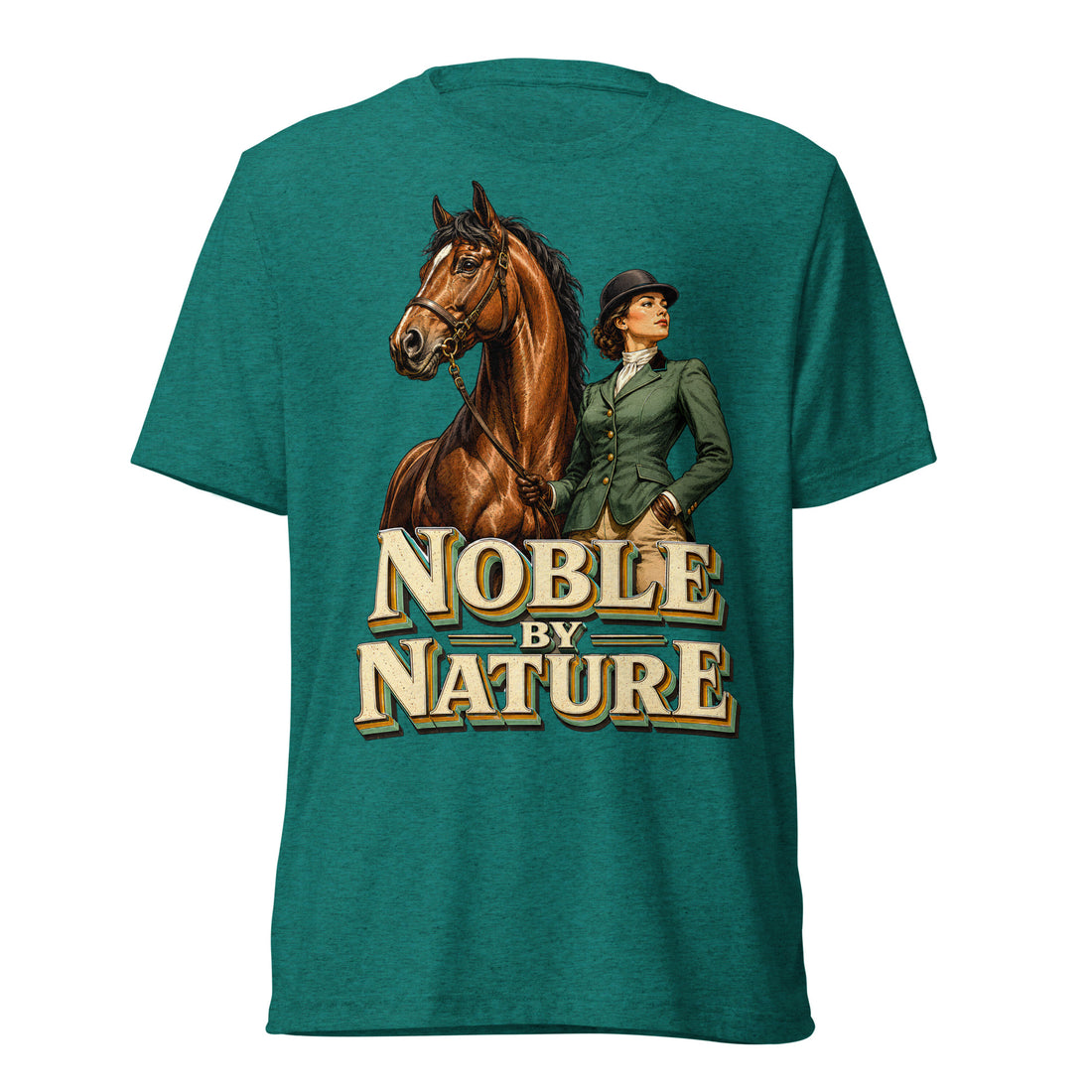Noble By Nature Vintage Horse Tee - Horse Lovers Edition T-6 by printfluence.net
