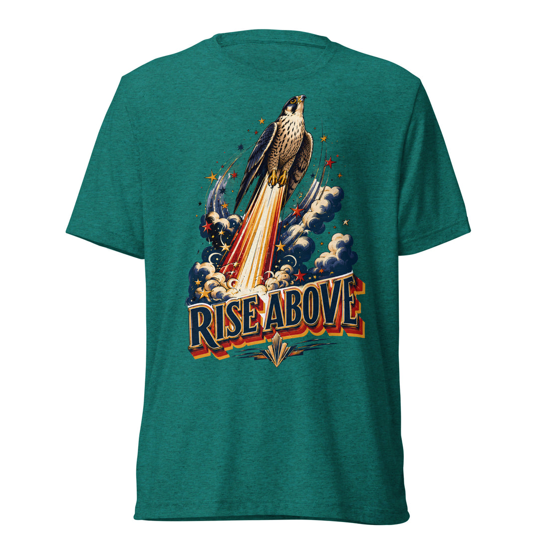 Eagle Lovers Rise Above Vintage Graphic Tee T06 by printfluence.net