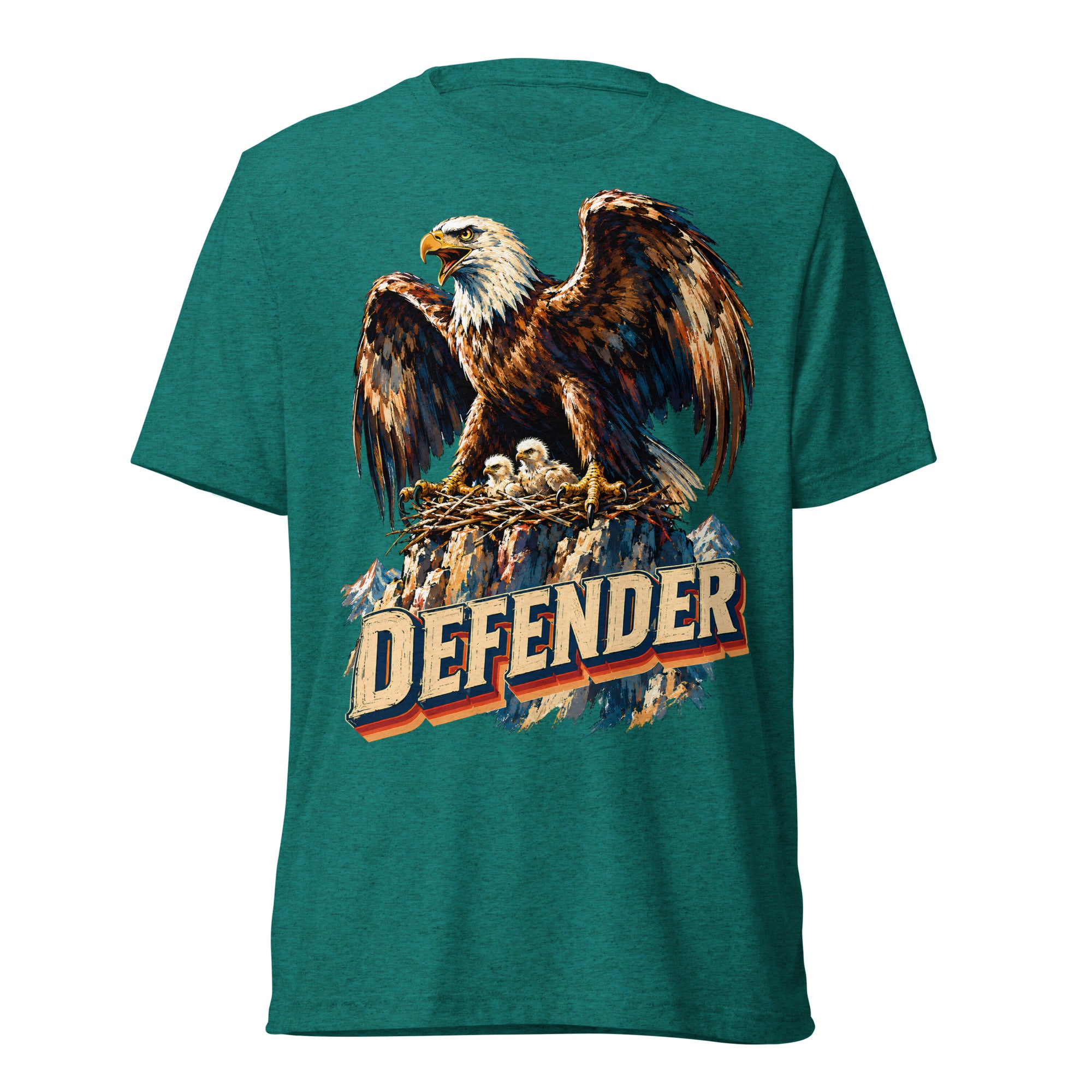 Eagle Lovers Defender Nest Vintage Short Sleeve Tee T-6 by printfluence.net