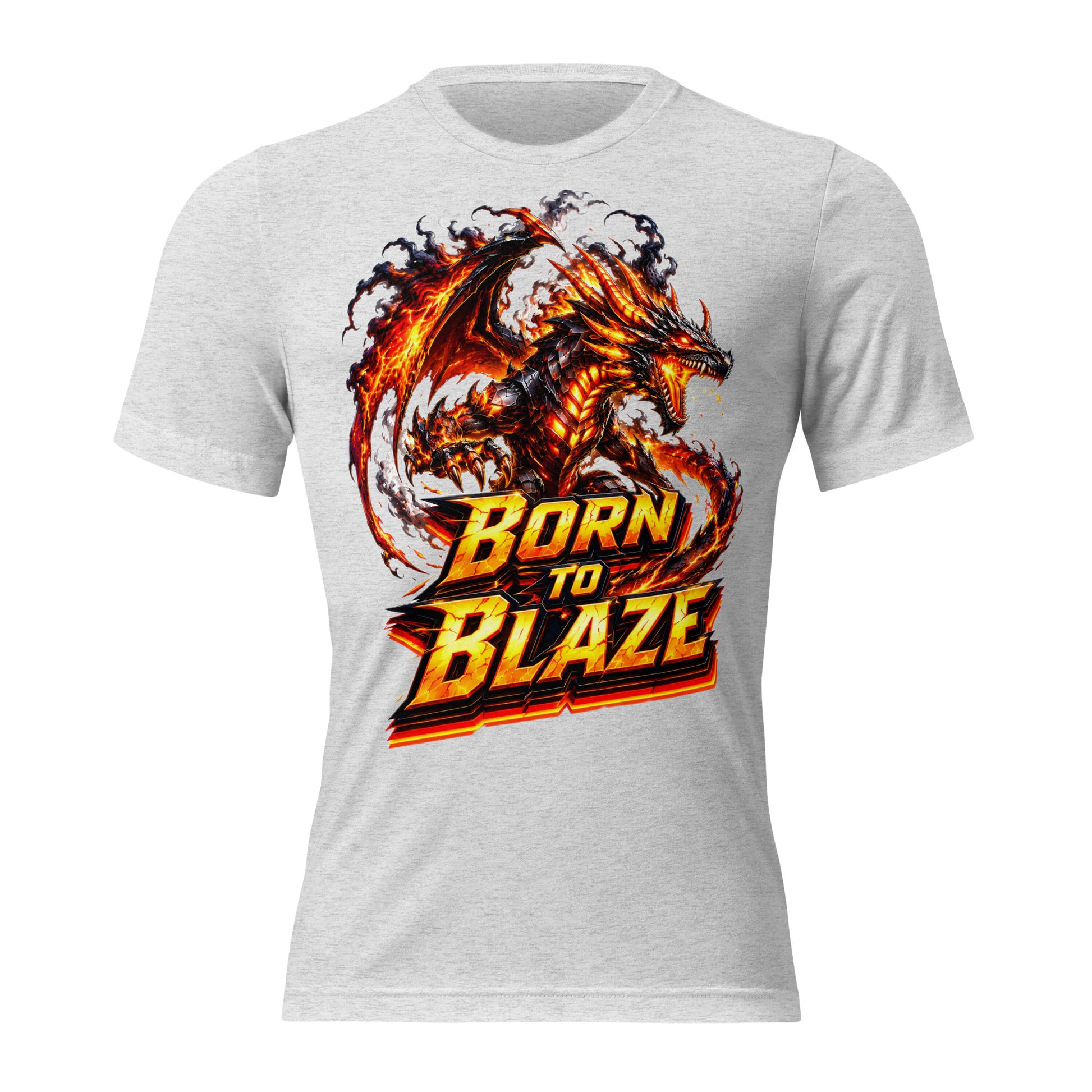 Short sleeve t-shirt - Volcanic Lava Dragon - Born to Blaze Premium Graphic Design by printfluence.net