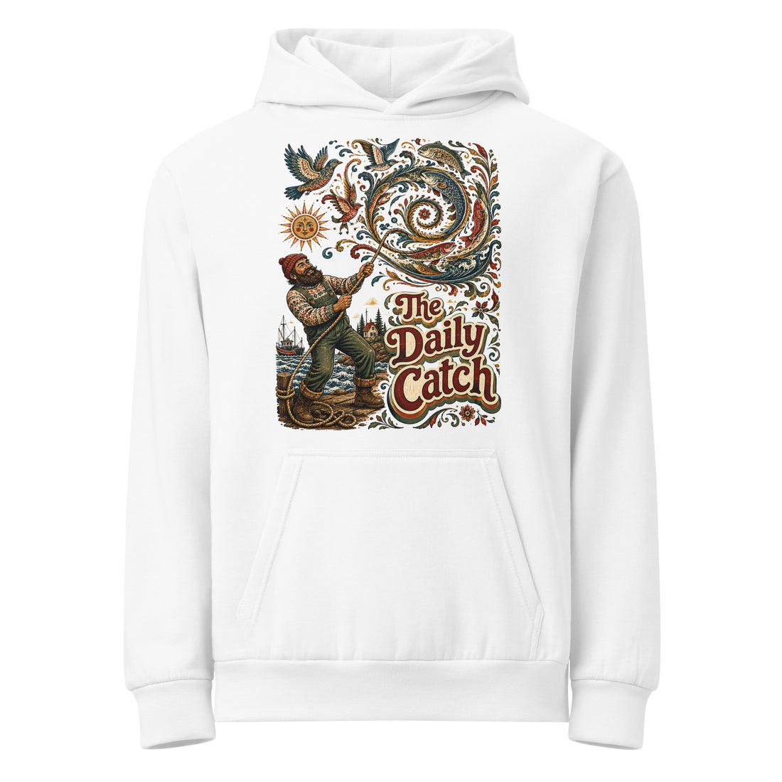 Fishing Lovers | Unisex Urban Hoodie — The Daily Catch by printfluence