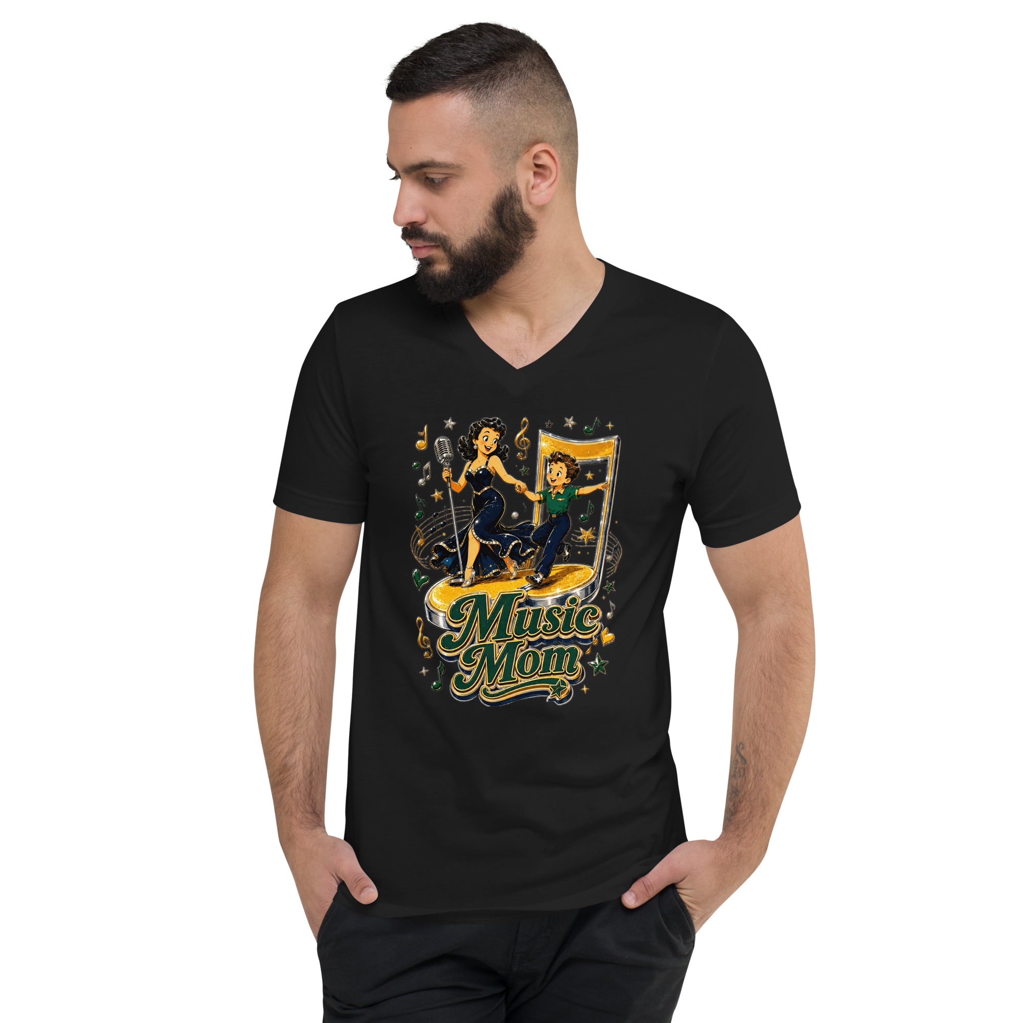 Unisex T-Shirt - Elite Music Mom Symphony - Premium Mother's Day by printfluence.net