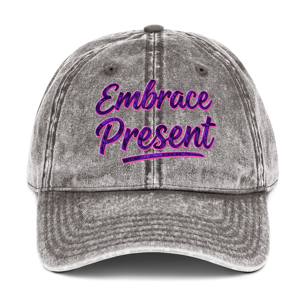 Vintage Cotton Twill Cap - Trusted Embrace Present Cap – Premium Vintage Discovery by printfluence.net