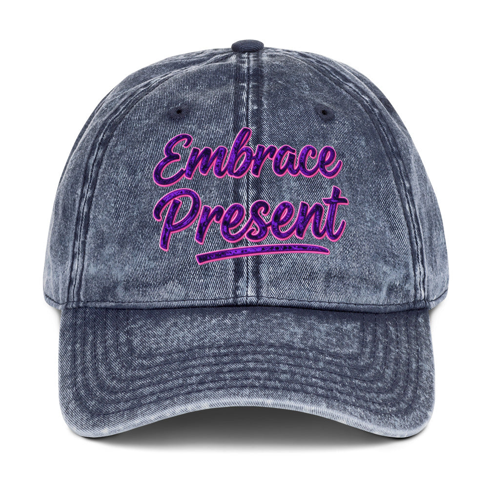 Vintage Cotton Twill Cap - Trusted Embrace Present Cap – Premium Vintage Discovery by printfluence.net