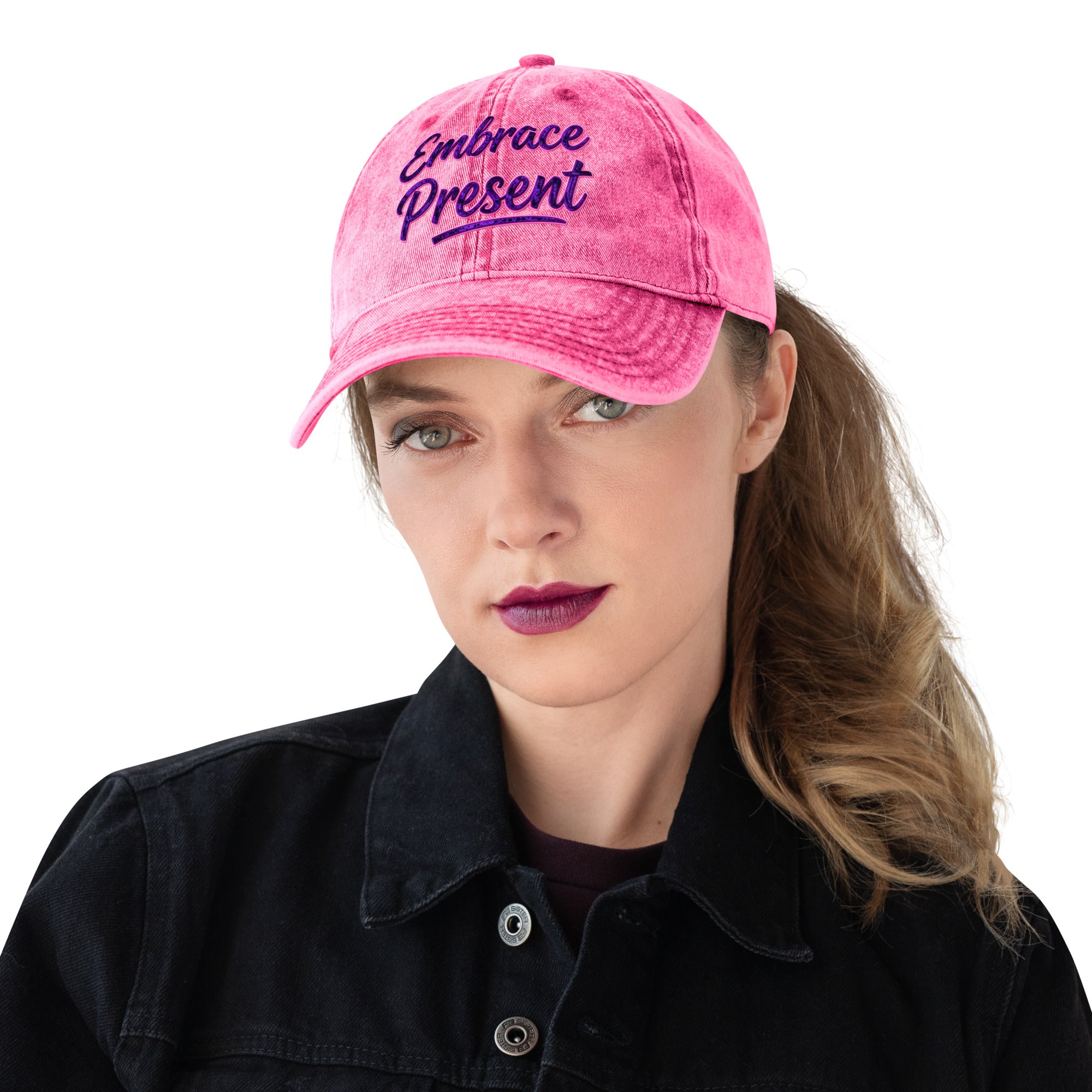 Vintage Cotton Twill Cap - Trusted Embrace Present Cap – Premium Vintage Discovery by printfluence.net