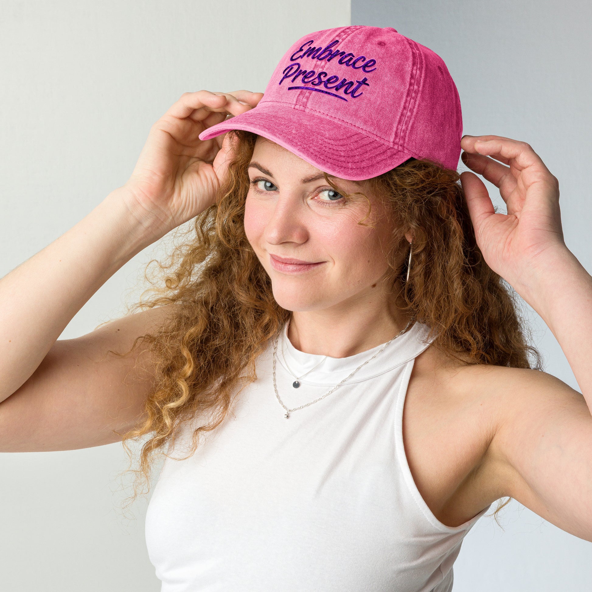 Vintage Cotton Twill Cap - Trusted Embrace Present Cap – Premium Vintage Discovery by printfluence.net