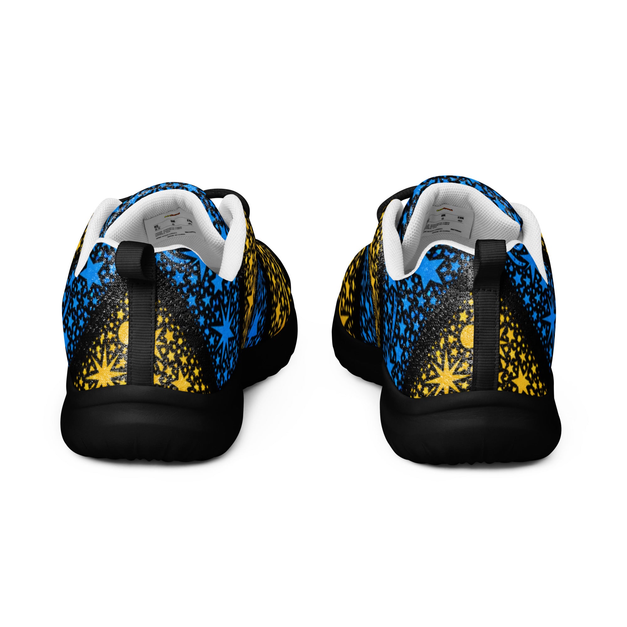Women’s athletic shoes - Stellar Path: Women’s Athletic Shoes - Galactic Star Chevron Design by printfluence.net
