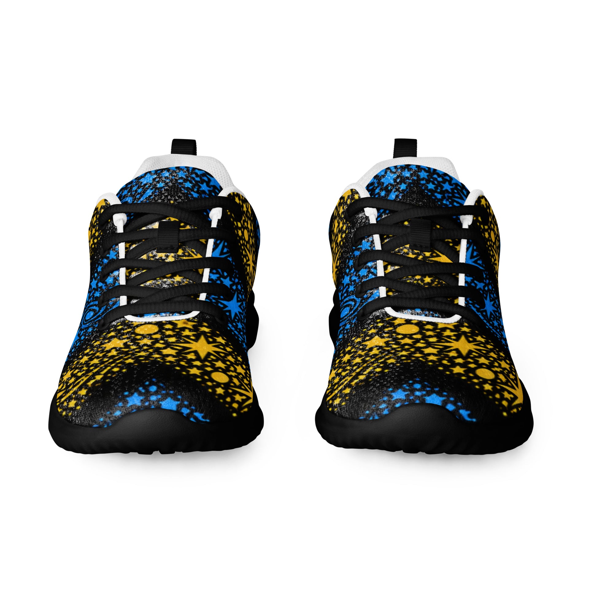 Women’s athletic shoes - Stellar Path: Women’s Athletic Shoes - Galactic Star Chevron Design by printfluence.net