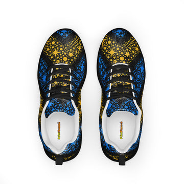 Women’s athletic shoes - Stellar Path: Women’s Athletic Shoes - Galactic Star Chevron Design by printfluence.net