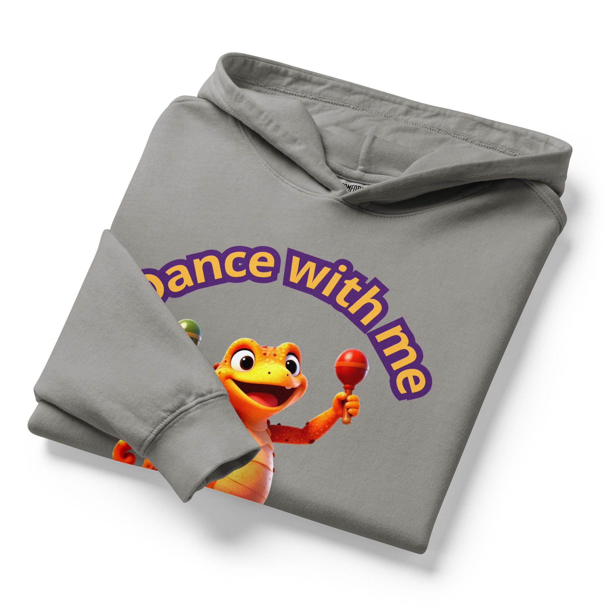 Youth lightweight hooded sweatshirt - Elite Dancing Lizard Youth Hoodie – Joy for Young Champions by printfluence.net